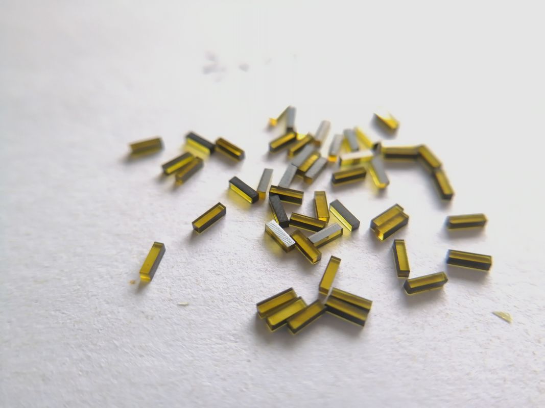 3x 0.8 X 0.8mm Yellow CVD HPHT Diamond Sticks For Vinyl Record Disc Cutter Needle