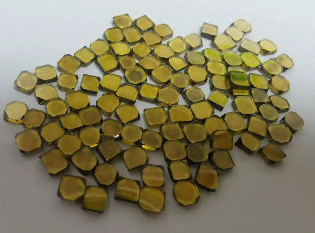 Yellow HPHT Synthetic MCD Diamond Round Square Grits Industrial Abrasives For Cutting Tools