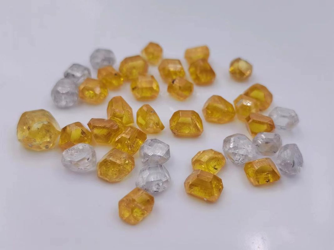 0.5-11ct  HPHT Big Size Yellow Rough Diamond Uncut Raw Diamond Stone