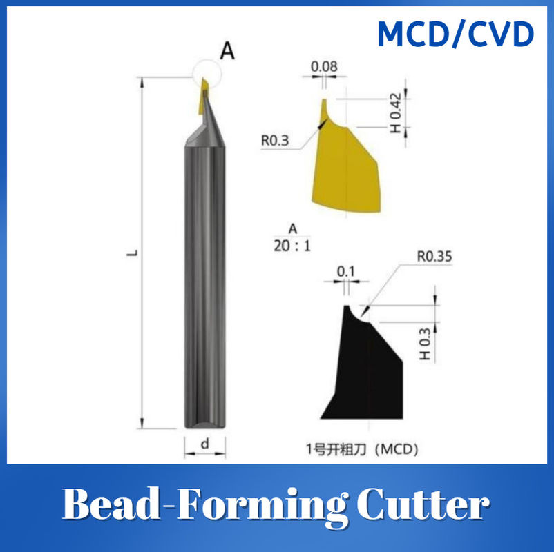 Industrial Electronic CVD Diamond Bead Forming Cutter For Smooth And Accurate Results