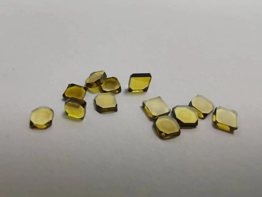 Yellow Single Crystal Lab Grown Diamonds HPHT 3mm - 6mm For Milling Tools