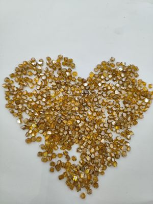 B Grade 3.0 - 3.5mm HPHT Lab Grown Diamonds Yellow Rough Industrial Diamonds