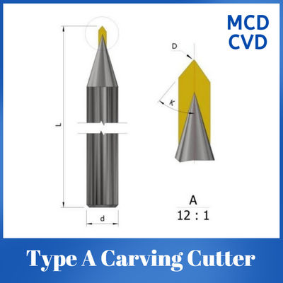 Type A Electronic CVD Diamond Carving Cutter For High Performance Carving