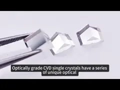 Cube Or Triangle Optical CVD Diamond Prism Mono / Single Crystalline CVD Diamond